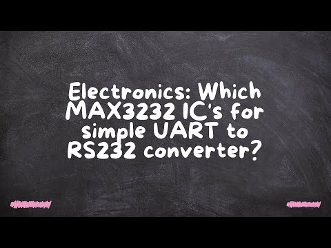 Electronics: Which MAX3232 IC's for simple UART to RS232 converter?