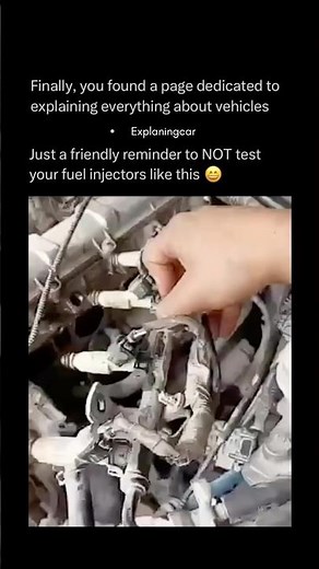 Why You Shouldn’t Test Fuel Injectors Openly ? #car #technology #fuelinjectors