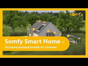 Somfy Smart Home – Sonnenschutzautomatik im Sommer | Somfy