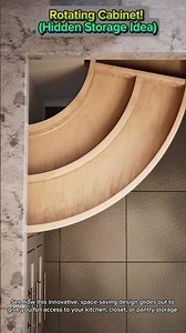 MAXIMIZE Your Corner Space with this INSANE Rotating Cabinet! (Hidden Storage Idea)