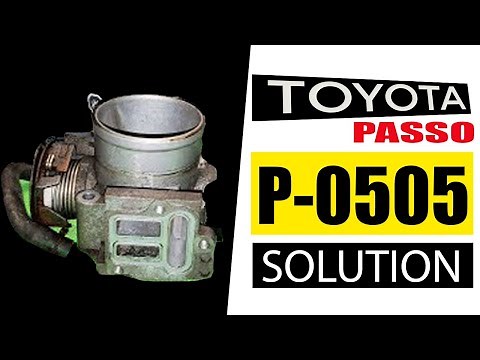 P0505,How to Fix Toyota Passo Engine Code Error Easy Solution idle |