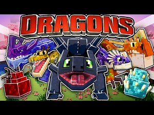 NEW BABIES And SKINS in Minecraft How to Train your Dragon ADDON