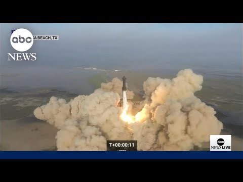 SpaceX Starship rocket launches, explodes mid-flight