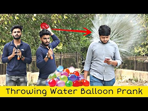 Funny News Reporter Throwing Water Balloons Prank ‪@ThatWasCrazy‬