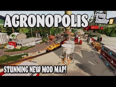“AGRONOPOLIS” FS19 MAP TOUR! | STUNNING NEW MOD MAP! Farming Simulator 19 (Review).