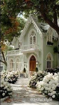 Sage Green Cottage Aesthetic ✨🌿 Cozy Fairytale Home #cottagecore#sagegreen #aesthetichome