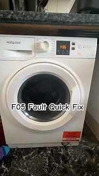 Hotpoint washing machine F05 fault quick fix