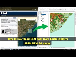 How to Download DEM data from Earth Explorer | 30 m Resolution | Free