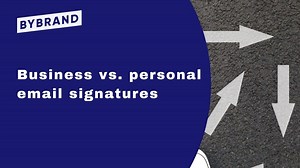 Business vs. personal email signatures (with examples)