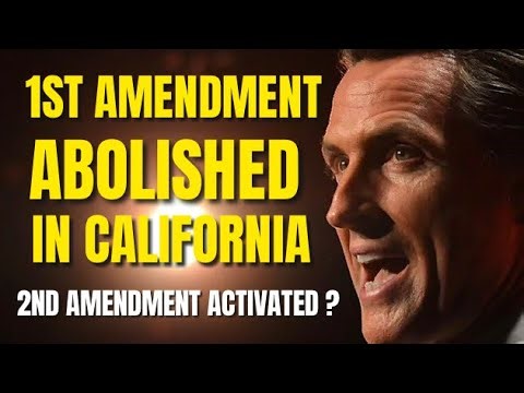 First amendment abolished in California in the dark of night
