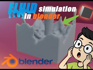 how to Create fluid (water/liquid) simulation in Blender