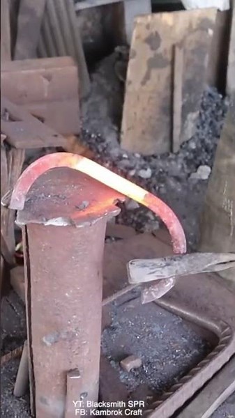 Easy way to straighten coil spring.