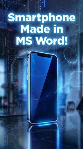 Unreal! I Coded a Smartphone Inside MS Word 🔥 | Secret Word Hack You Must Try|#keyboard #mswordtips