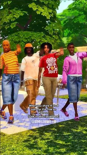 4 Studs in the Sims 4 | Free Sims Download | CC Included | Alpha CC Sims 4 Sims Dump | The Sarah O.