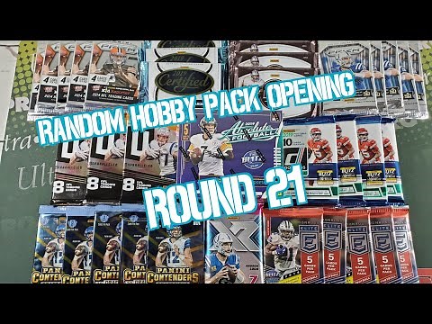 Random Football Card Hobby Pack Opening Round 21