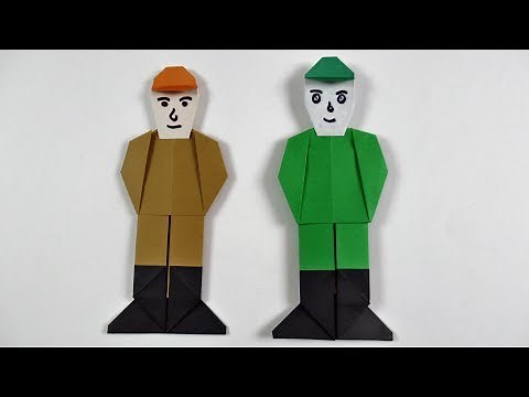 How to make a paper soldier. Paper crafts