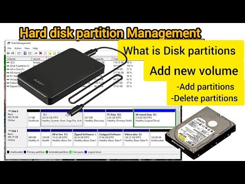 How to Check, Create & Delete Hard Disk Partitions | Disk Management in Windows