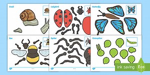 Minibeasts Split Pin Characters