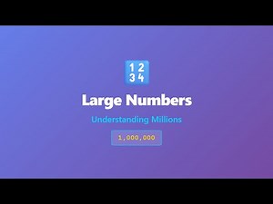 Large Numbers: Understanding Millions | English Learning from Scratch