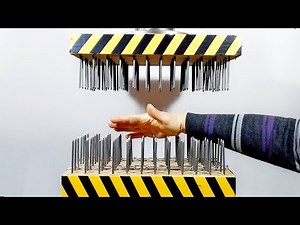 HYDRAULIC PRESS VS HAND