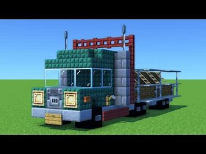 How to Build a Logging Truck In Minecraft | Step-by-Step Build Tutorial