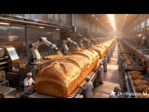 Inside a Modern Bread Factory: From Wheat Grain to Packaged Loaf Bread (Full Process)