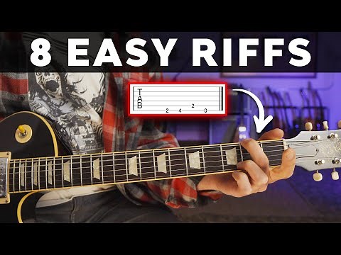 8 EASY Electric Guitar Songs for Beginners!