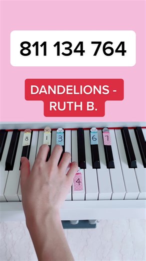 Learn to Play Dandelions on Piano | Easy Tutorial