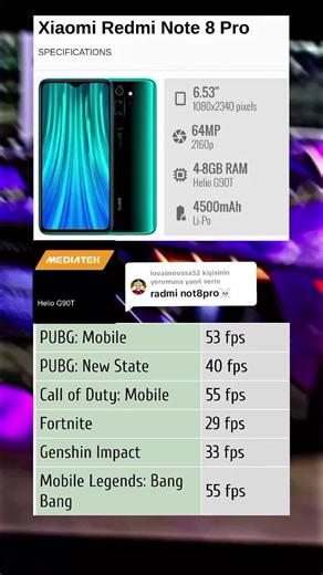 Redmi Note 8 Pro Optimization: PUBG FPS Boost and Xiaomi Redmi Note 8 Pro Specs Review
