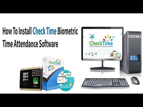 How To Install Check Time Biometric Time Attendance Software in Computer #checktime