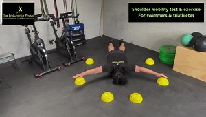 1K views · 42 reactions | Shoulder mobility is so important for swimmers and triathletes. Here’s a really simple test and exercise to use to check or develop yours. Keep the head still throughout. To progress, add more cones / zones or raise the height of them to add difficulty. CAUTION⛔️ Be careful trying these if you have existing shoulder pain. | The Endurance Physio | Facebook