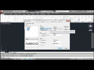 Changing FONTS and STYLES - AutoCAD