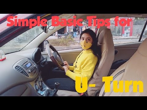 How to take U-turn in Car | Learn techniques for Proper U-turn | Car Driving lessons for beginners