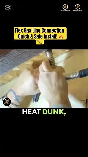 Flex Gas Line Connection – Quick & Safe Install! 🔥🔧 #plumbing