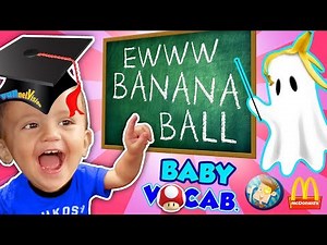 BABY VOCABULARY! Shawn's 1st Set of Words + Super Mario McDonald's & Playground Fun FUNnel Visi