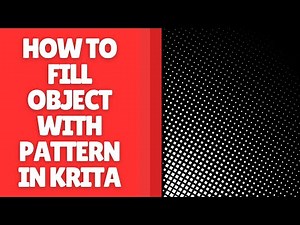 How to Fill Objects with Pattern in Krita - Complete Guide