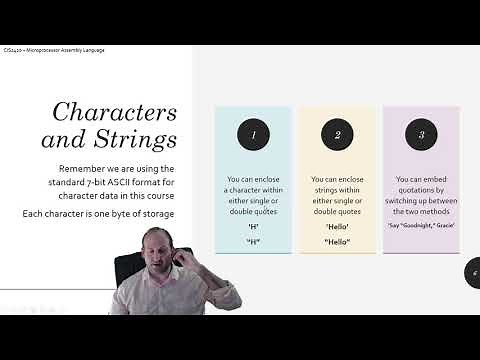 x86 Assembly Language - Basic Syntax, Data Types, Variables, and Arrays