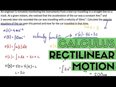 Calculus - Rectilinear Motion with Derivatives