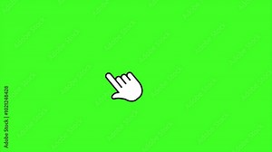 Pointer arrow hand cursor clicking. Mouse click symbol