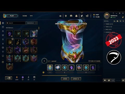 25x Immortal Journey 2023 capsules opening (slow) - League Of Legends