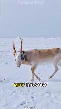 Meet the saiga antelope — the alien of the grasslands!