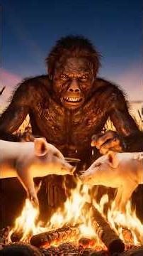 PRIMAL CLASH! Giant Saber-Toothed Boar vs Homo Habilis | Prehistoric Survival