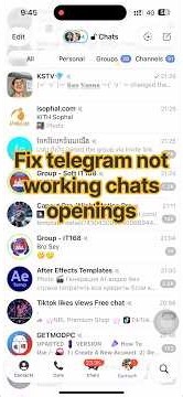 telegram app bug chats not opening on iphone fixed | telegram chats not showing bug fix on iPhone.