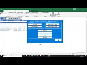 Inventory With Barcode Scanning Capability using Excel VBA (Demo)