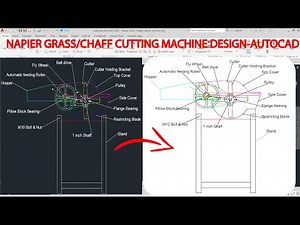 Designing a Chaff Cutter Machine from Scratch in AutoCAD | Final Year Mechanical Project Idea-Part 1