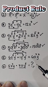 3.1M views · 56K reactions | Basic Math Review : Product Rule | Mathematics Tutorial | Facebook
