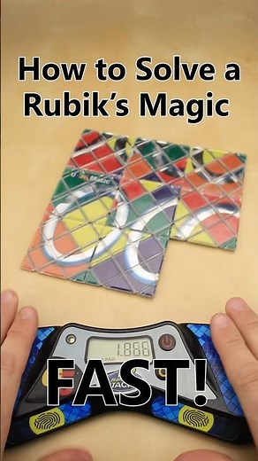 The FASTEST way to solve a Rubik's Magic!