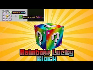 Minecraft PE/Bedrock Rainbow lucky block Mod Showcase