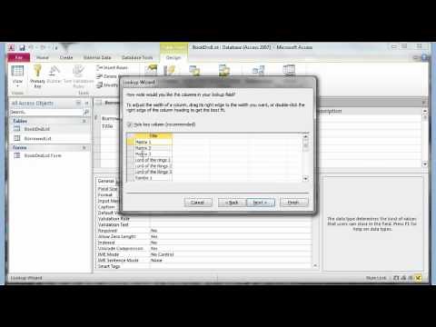 Microsoft Access 2007 2010 part 4 (Relational Database)