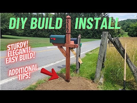 Build & Install, Elegant, Sturdy, Mailbox Post